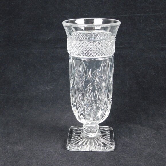 2 Imperial Glass Cape Cod Clear Parfait Glasses Footed Dessert Ice Cream Vintage - Picture 8 of 12